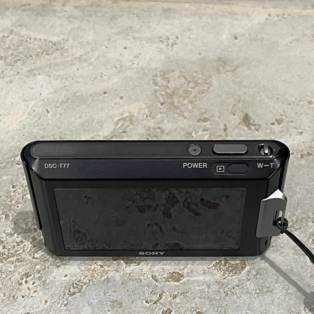 Sony Cyber-shot DSC-T77 Digital Camera Black 10.1 MP 4x Optical Zoom FullHD 1080 - Picture 9 of 12